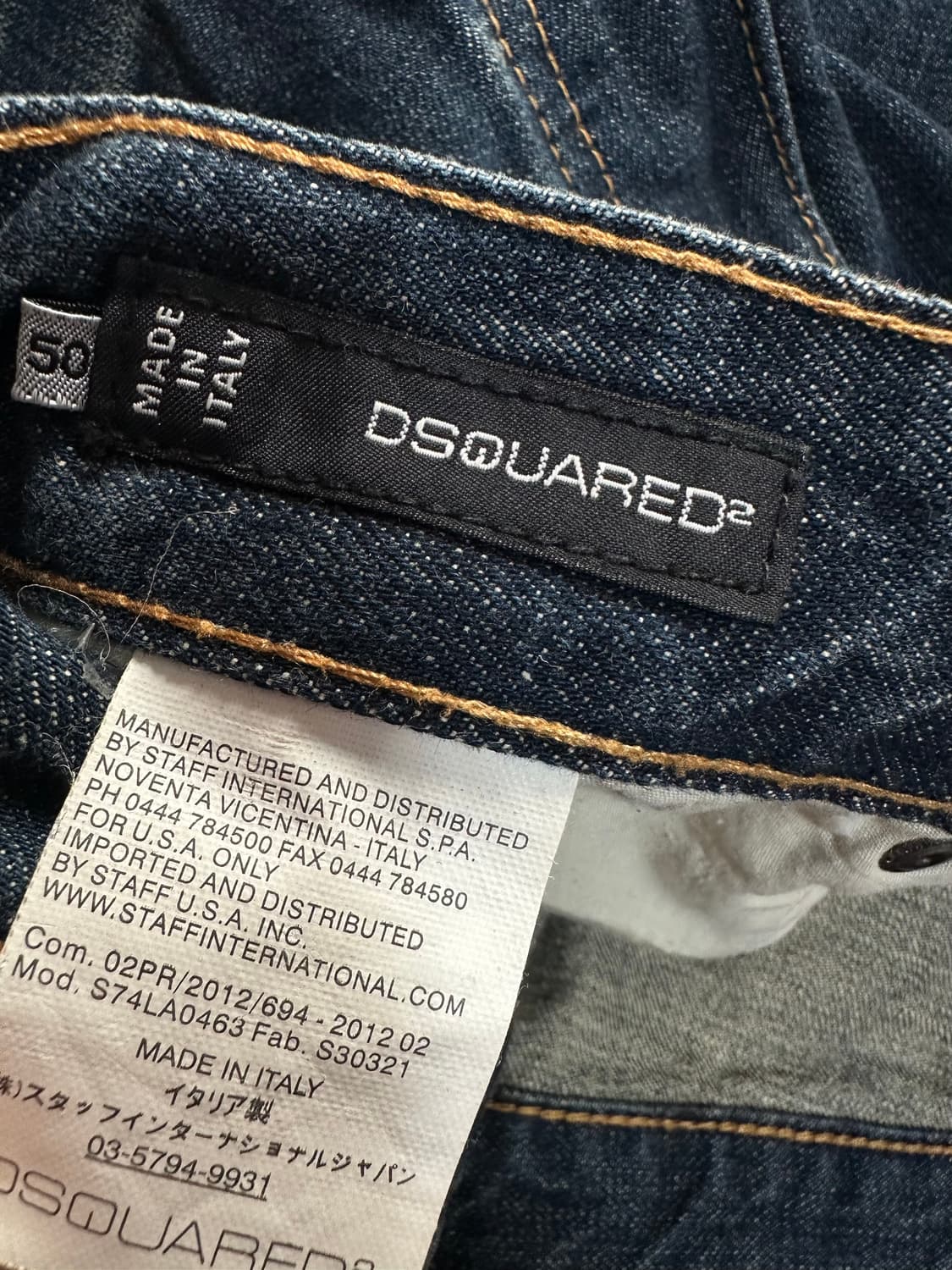 Dsquared2 빈티지 데님 청바지 50 (33/L) 상품이미지5