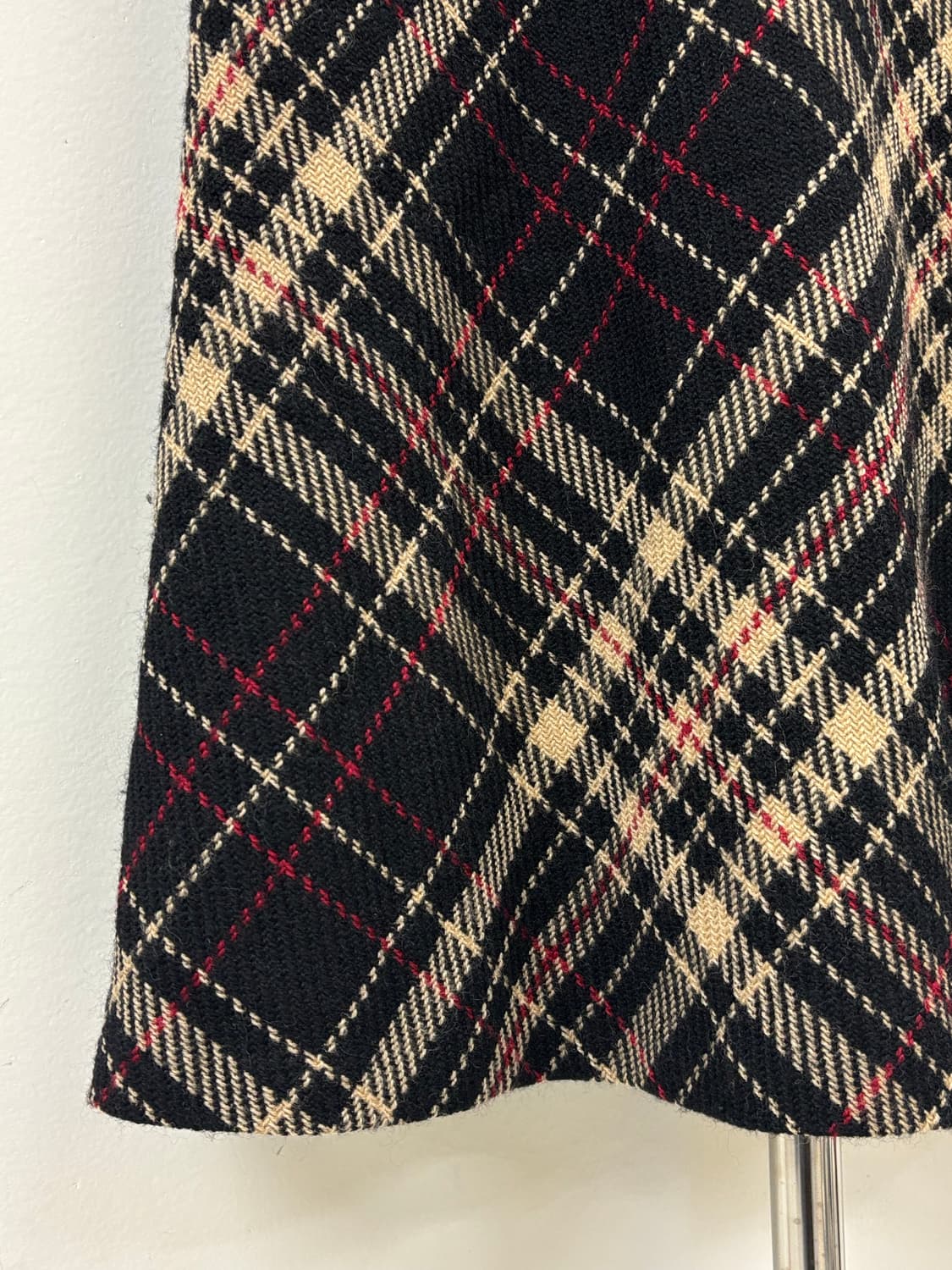 빈티지 체크 울 스커트 상품이미지5