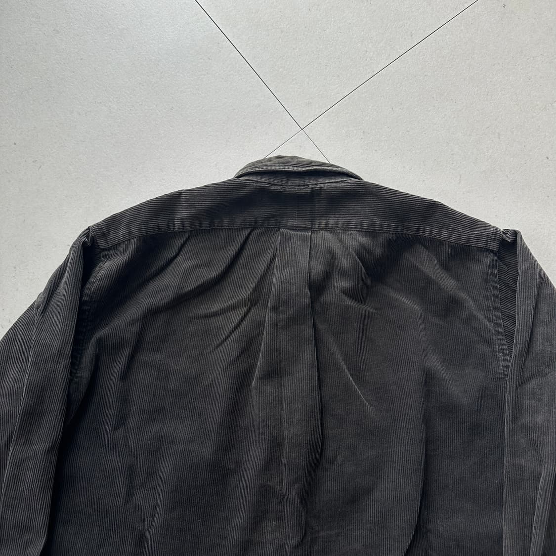 90s 두산 정품 폴로 랄프로렌 코듀로이 셔츠 챠콜 105 상품이미지8