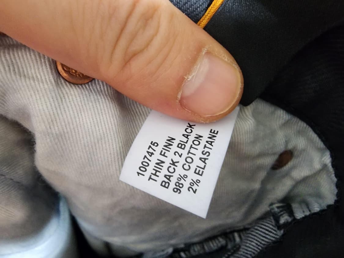 (33)누디진 씬핀 블랙진 데님팬츠 상품이미지6