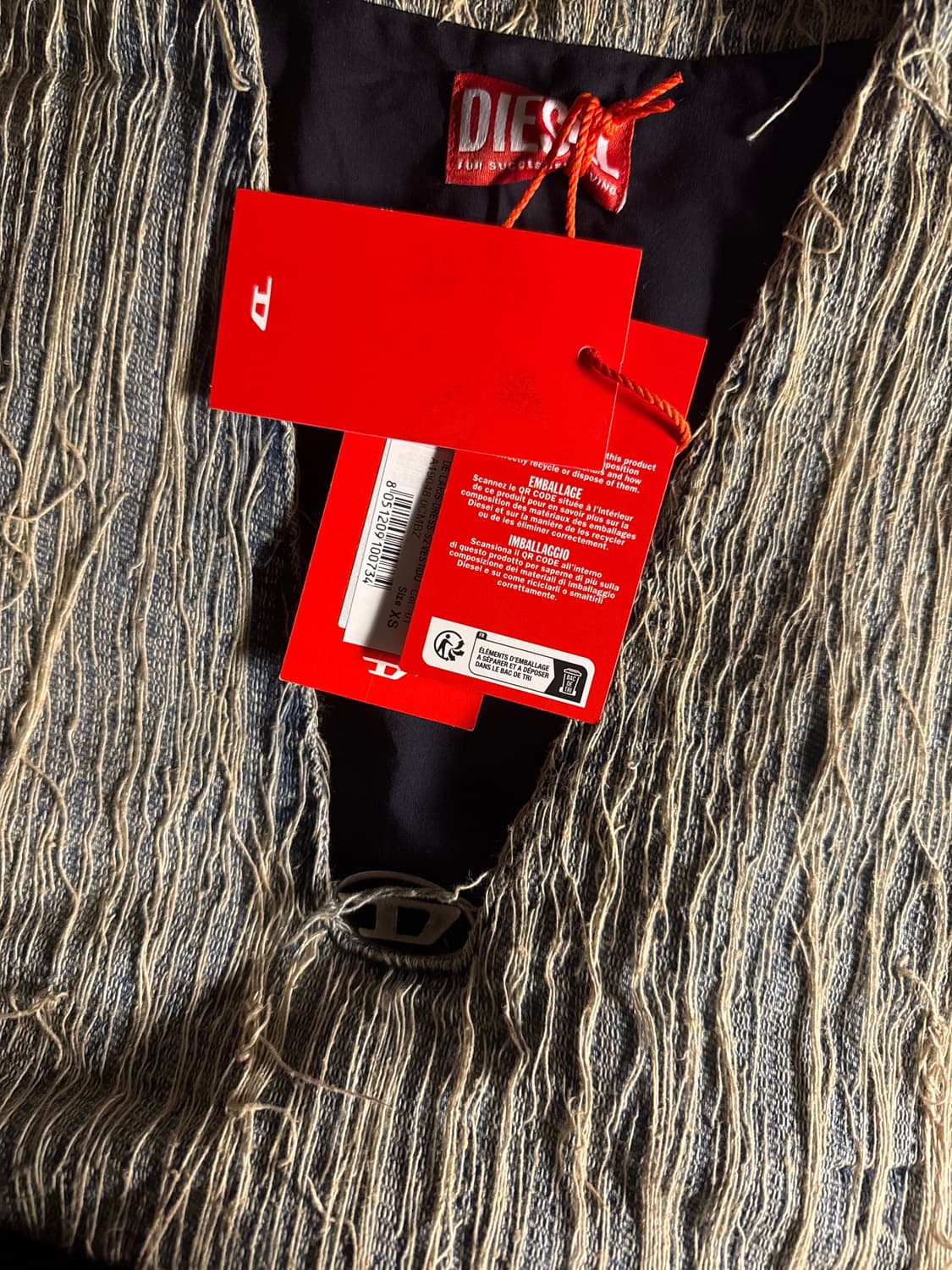 디젤 블루 베이지 디 래리스 드레스 데님 상품이미지1