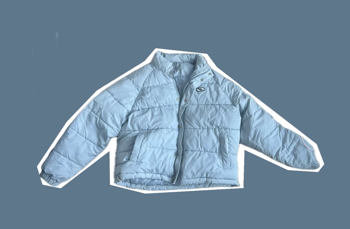 론론 패딩 블루그레이 상품이미지1