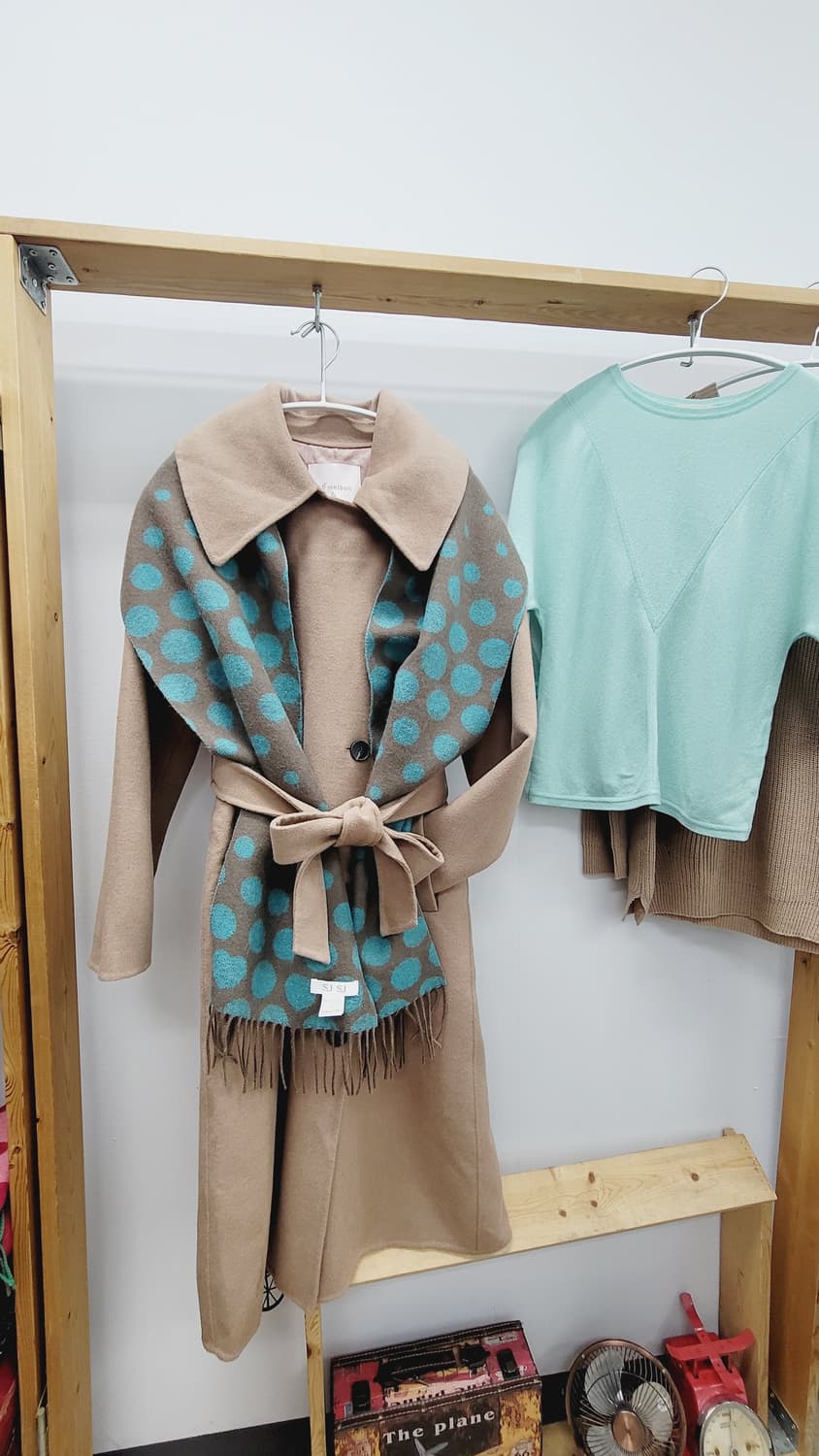 멜본 캐시미어 핸드메이드 롱코트 상품이미지1