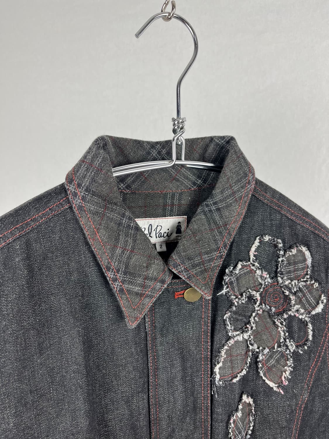 Vintage (maede in japan) 패치워크 데님 자켓  상품이미지3