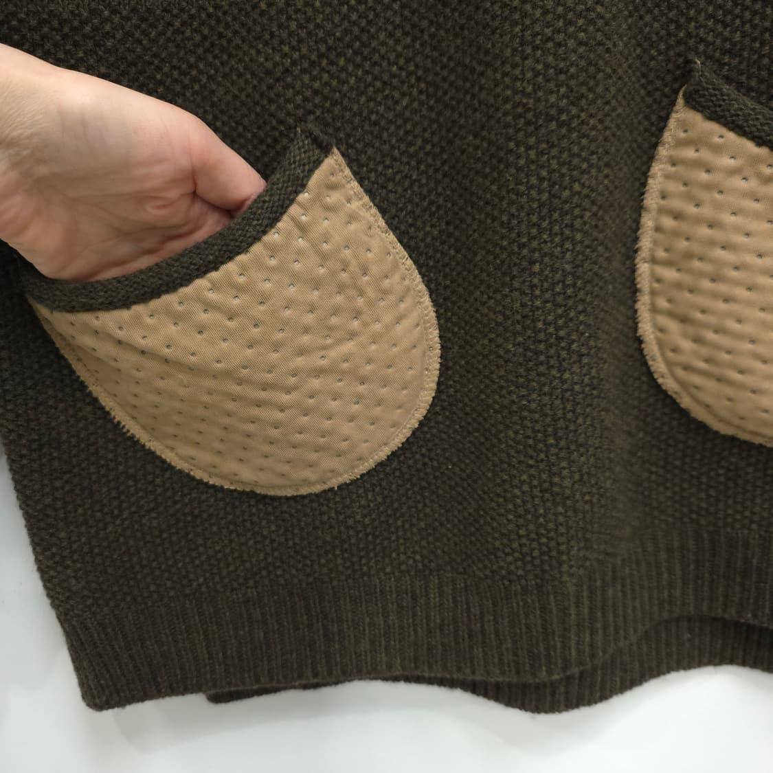 브라운 포켓 빈티지 니트 상품이미지8