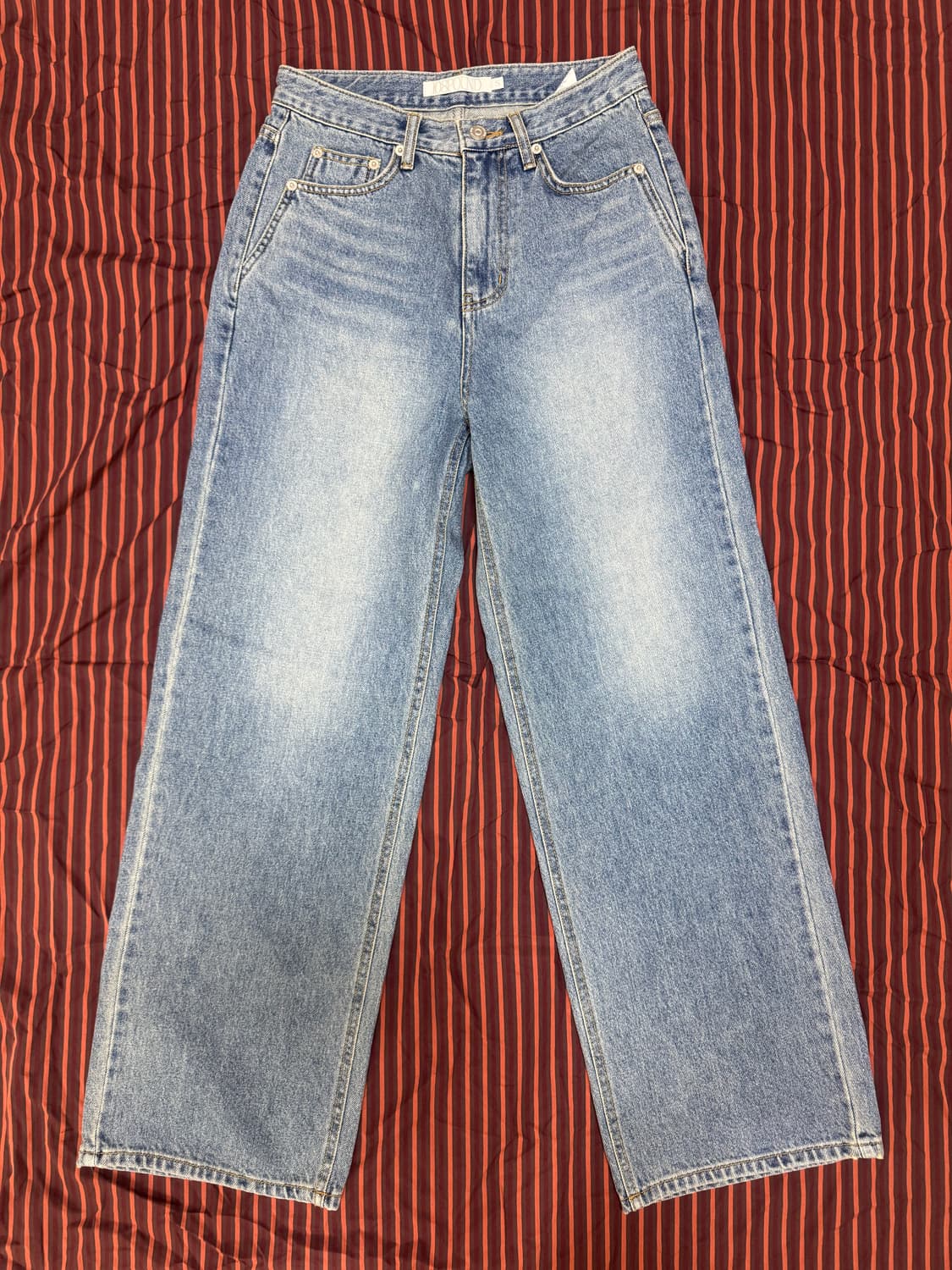 108파운드 Raw Edge Wide Jean _Blue 상품이미지3