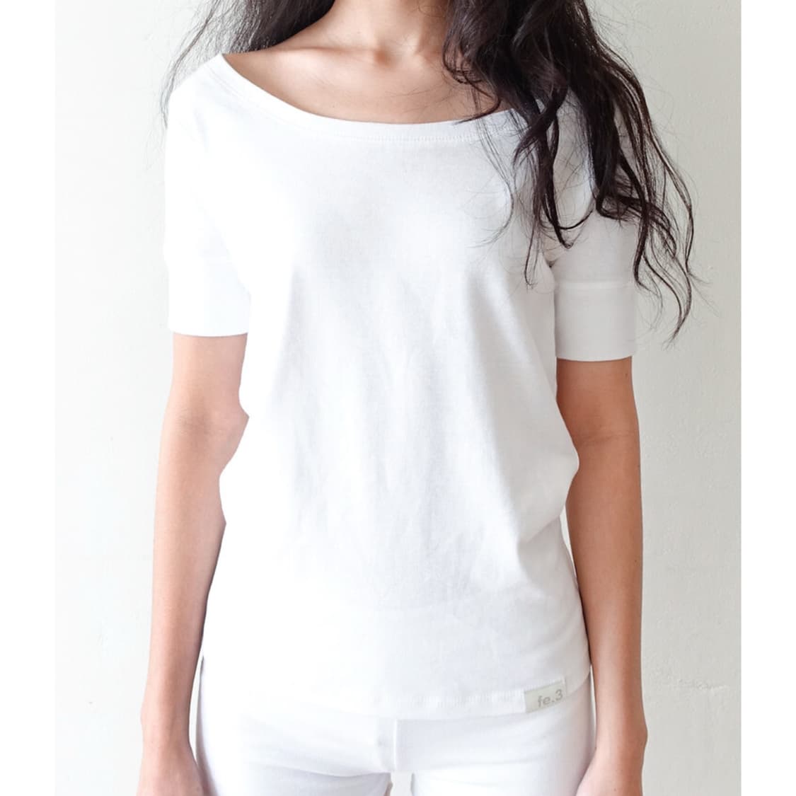 샵페어리 립 하프 탑 화이트 반팔 티셔츠 상품이미지6