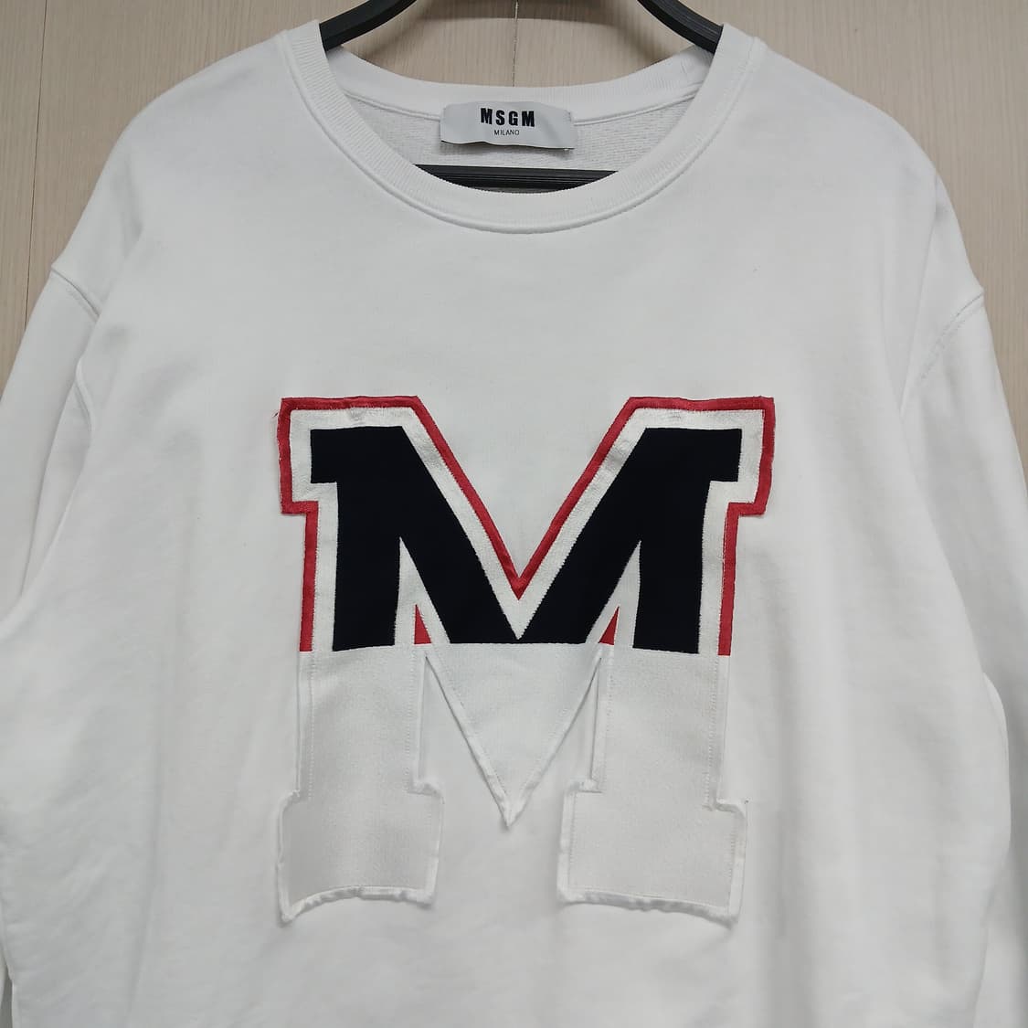 MSGM 화이트 맨투맨 상품이미지2