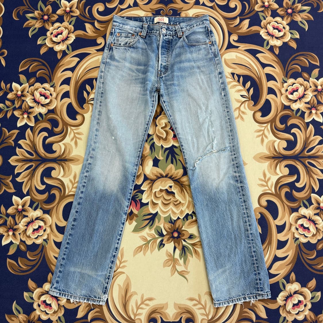 (28)리바이스 Levis 501 데미지 데님팬츠 상품이미지1