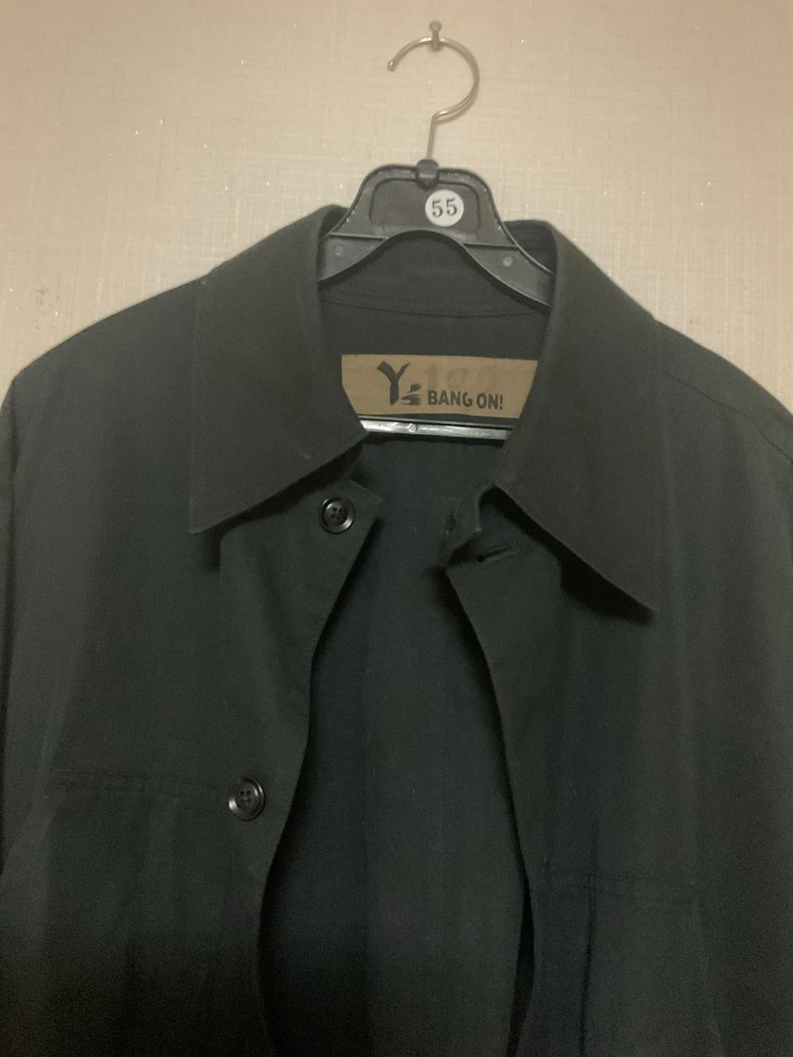 요지 야마모토 ys bang 블랙 코트 상품이미지3