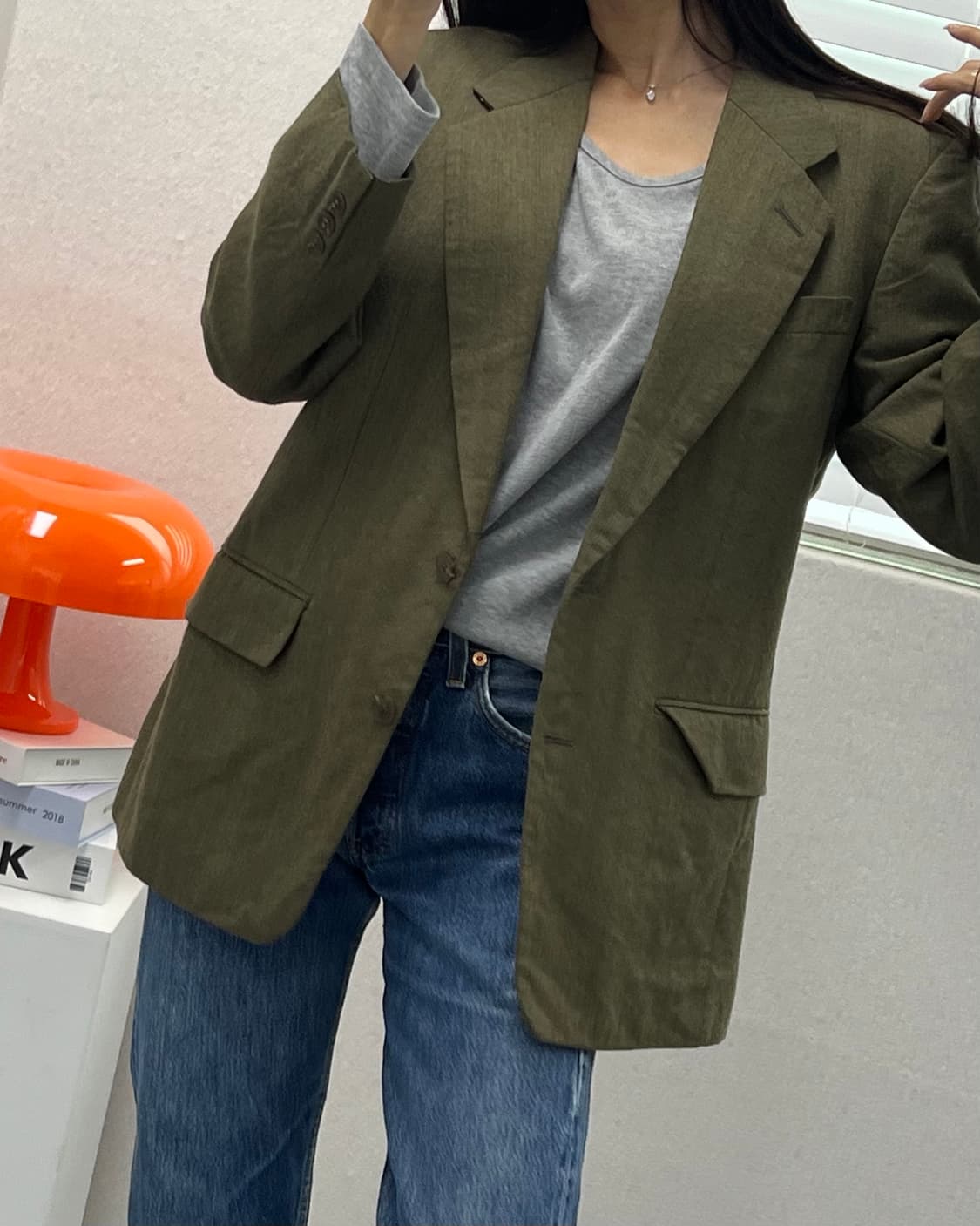 (S)빈티지 울 블레이져-M1397 상품이미지7