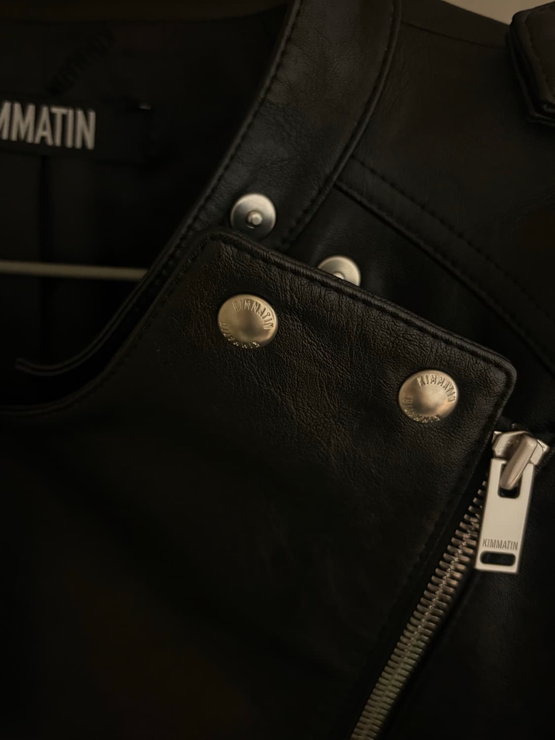 마뗑킴 라이더 가죽자켓 라글란 레더점퍼 레더자켓 킴마틴 MATIN KIM 상품이미지2