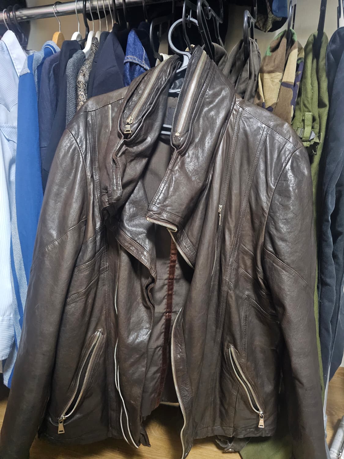 램스킨 가죽 자켓 / 릭오웬스 st 상품이미지1