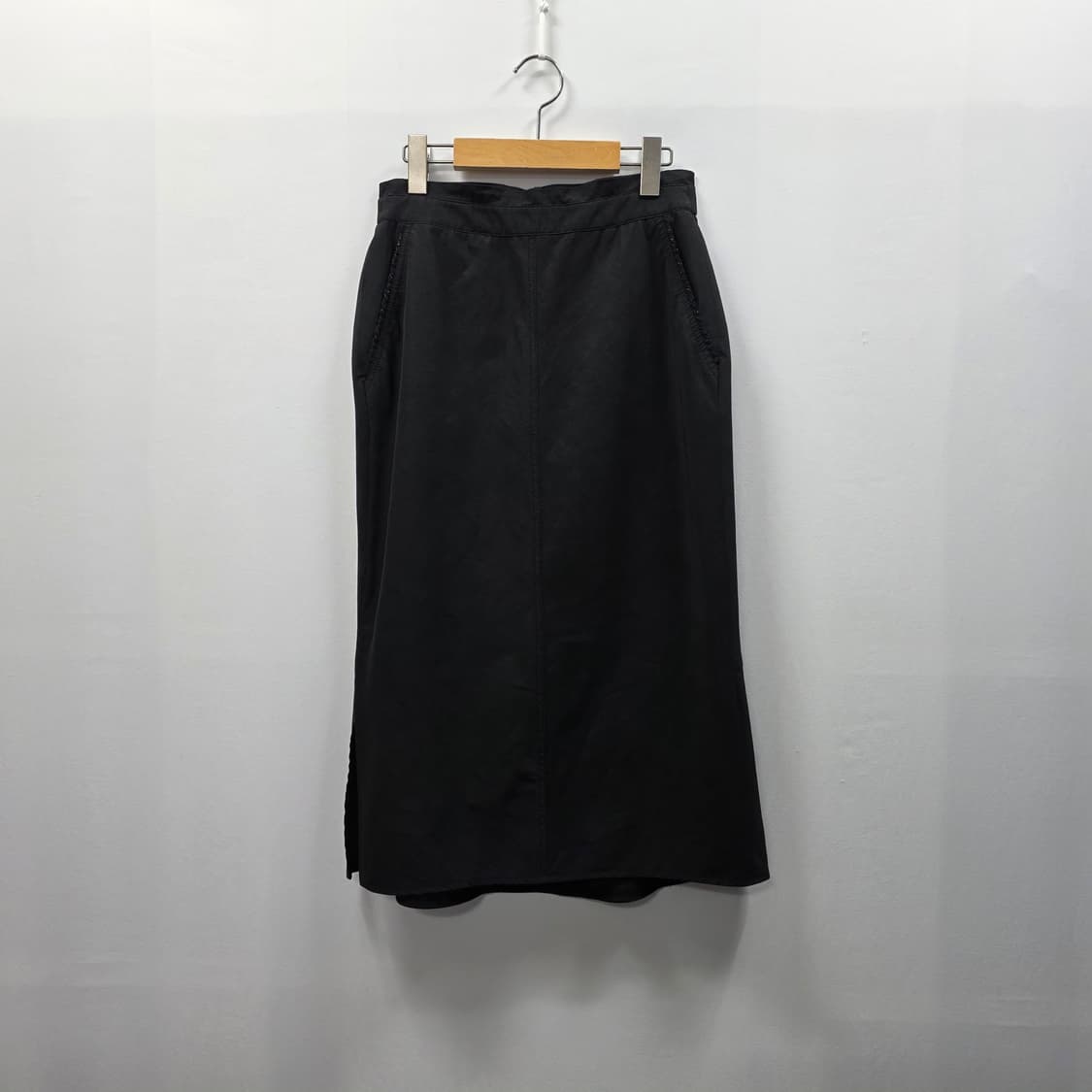 1186 마인 한섬 mine 블랙 H라인 포켓 스커트 64 상품이미지1