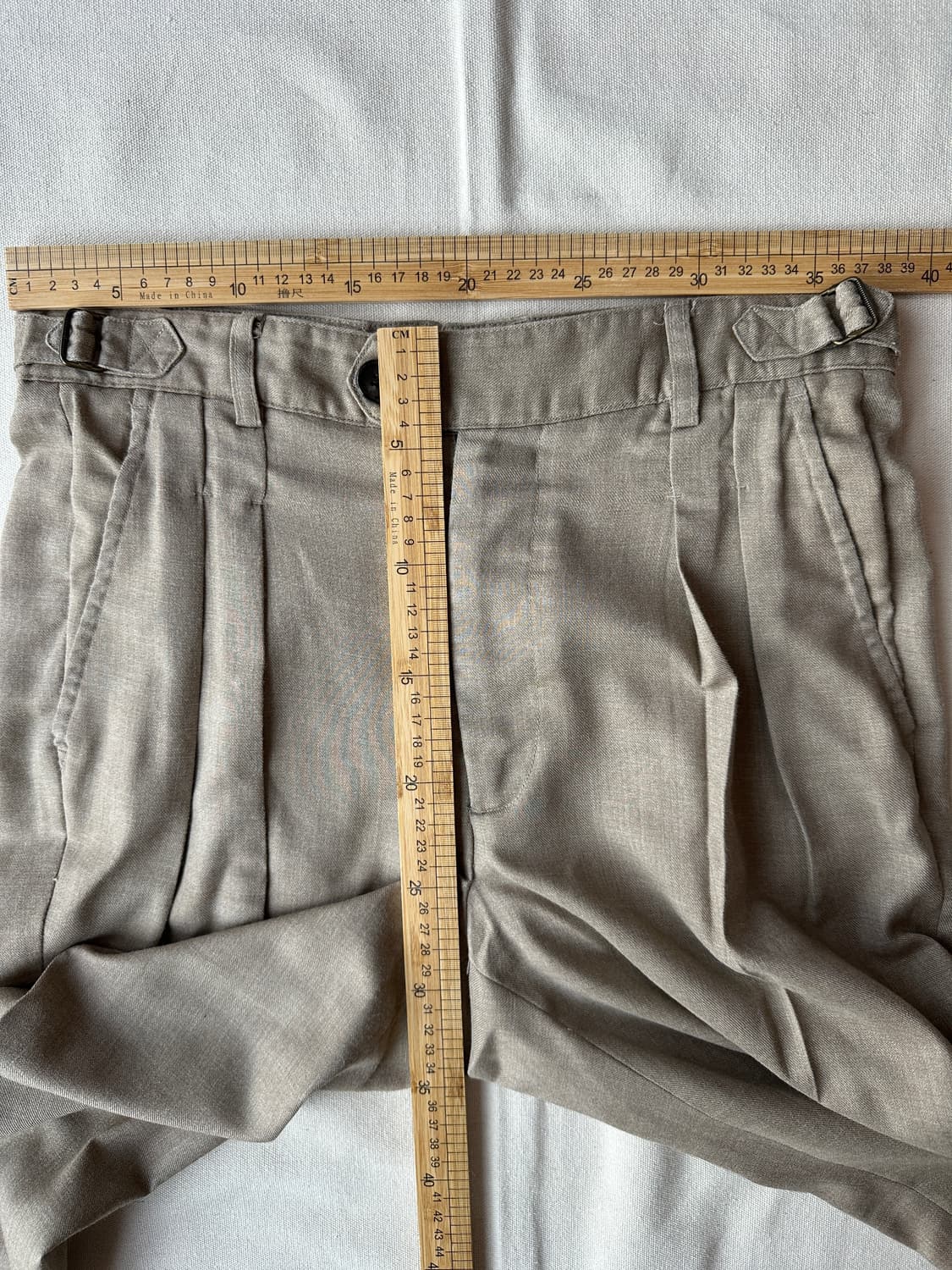 반츠 투턱 사이드어드저스터 슬랙스 베이지 46(29-30)  상품이미지9