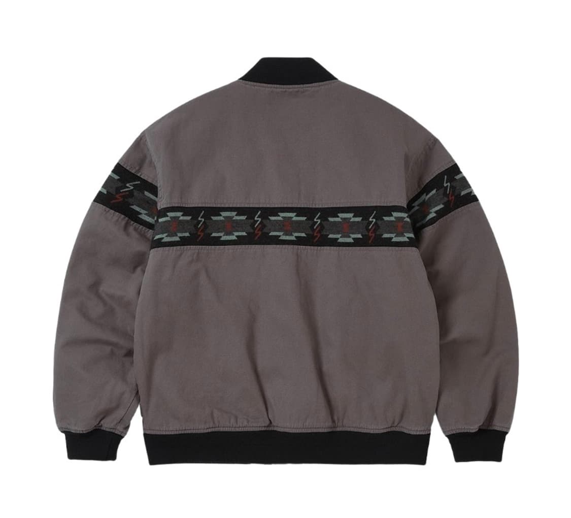 디스이즈네버댓 라인드 봄버 자켓 퍼플 L 새상품 상품이미지2