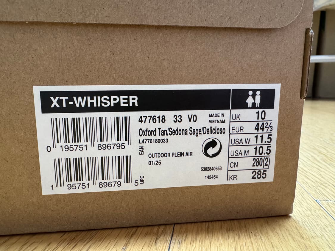 살로몬 XT-Whisper 285 새상품 상품이미지10