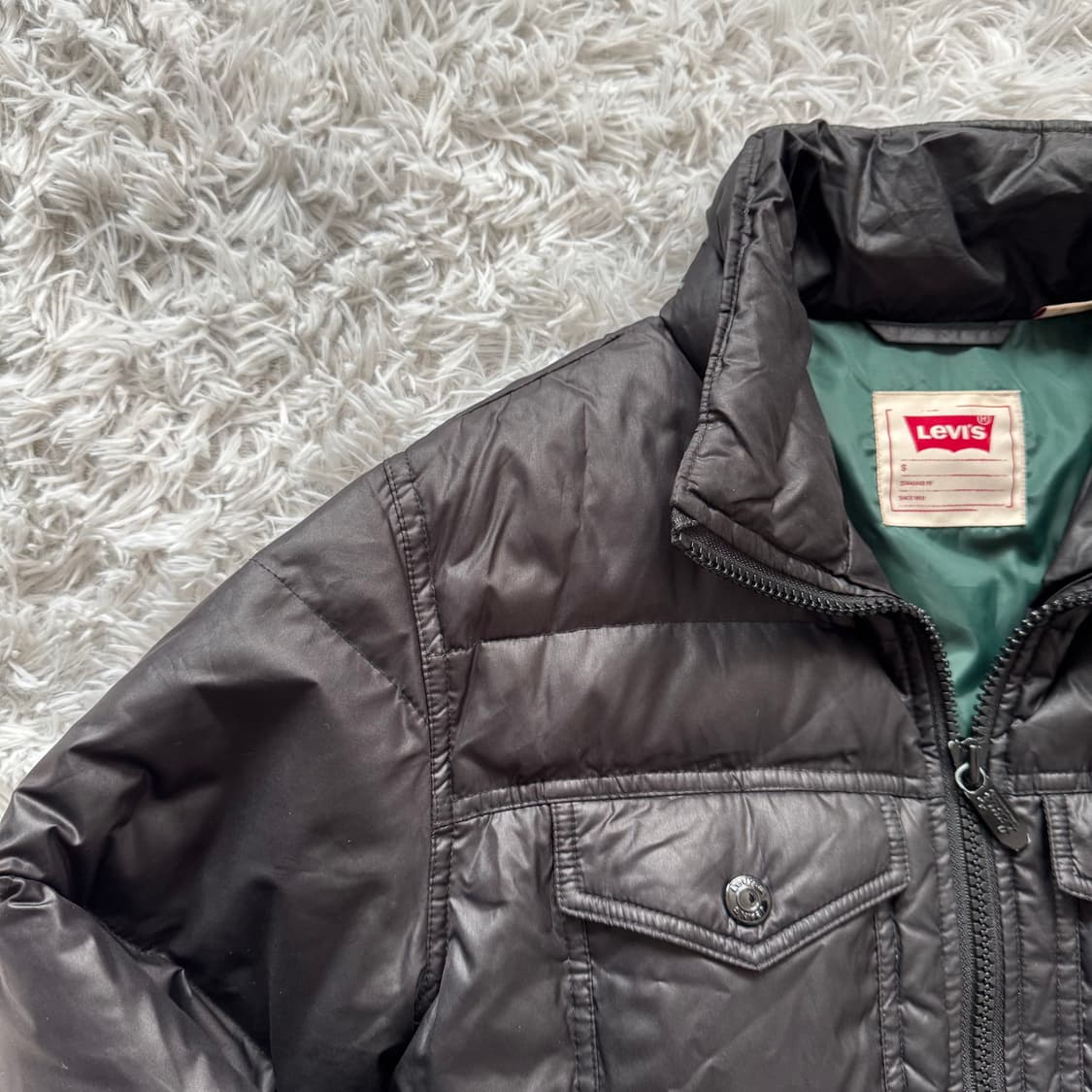 LEVIS 일본빈티지 숏 패딩 리바이스 빈티지패딩 리바이스숏패딩 s 90 상품이미지1