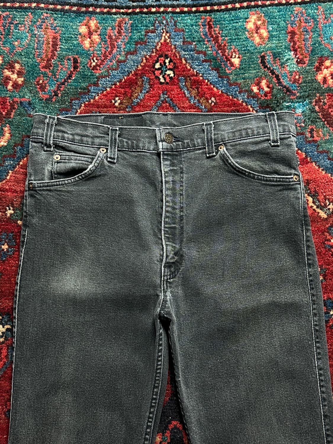90's USA Made 빈티지 리바이스 517 블랙 블랙탭 상품이미지5