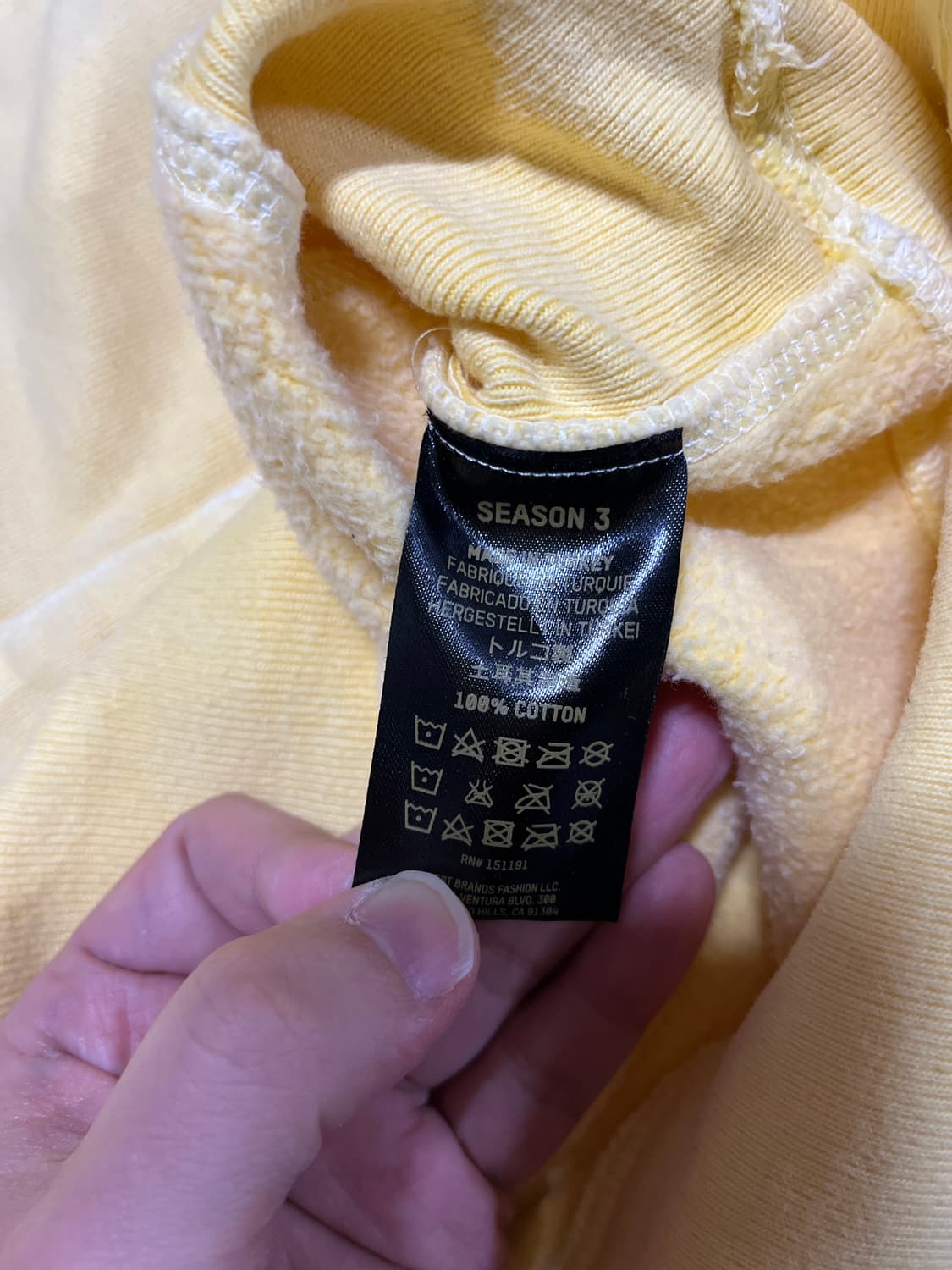 이지 시즌 3 후드 맨투맨 루즈핏 S 상품이미지5