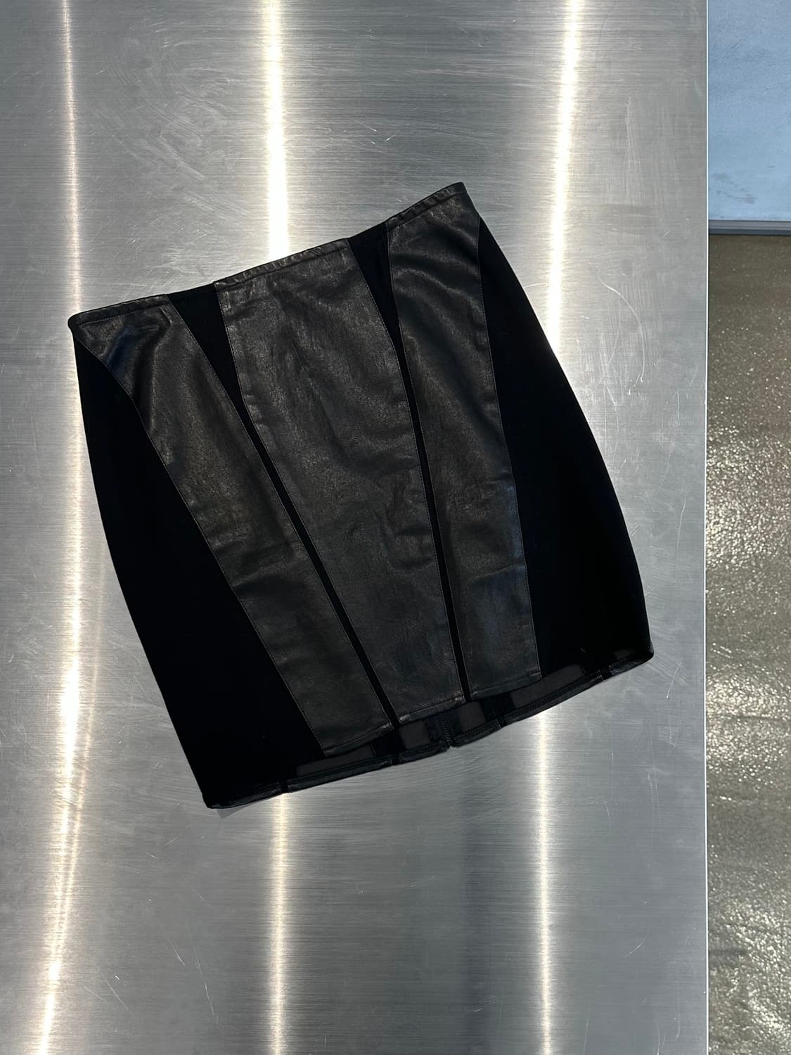 Helmut Lang Leather Mini Skirt 상품이미지1