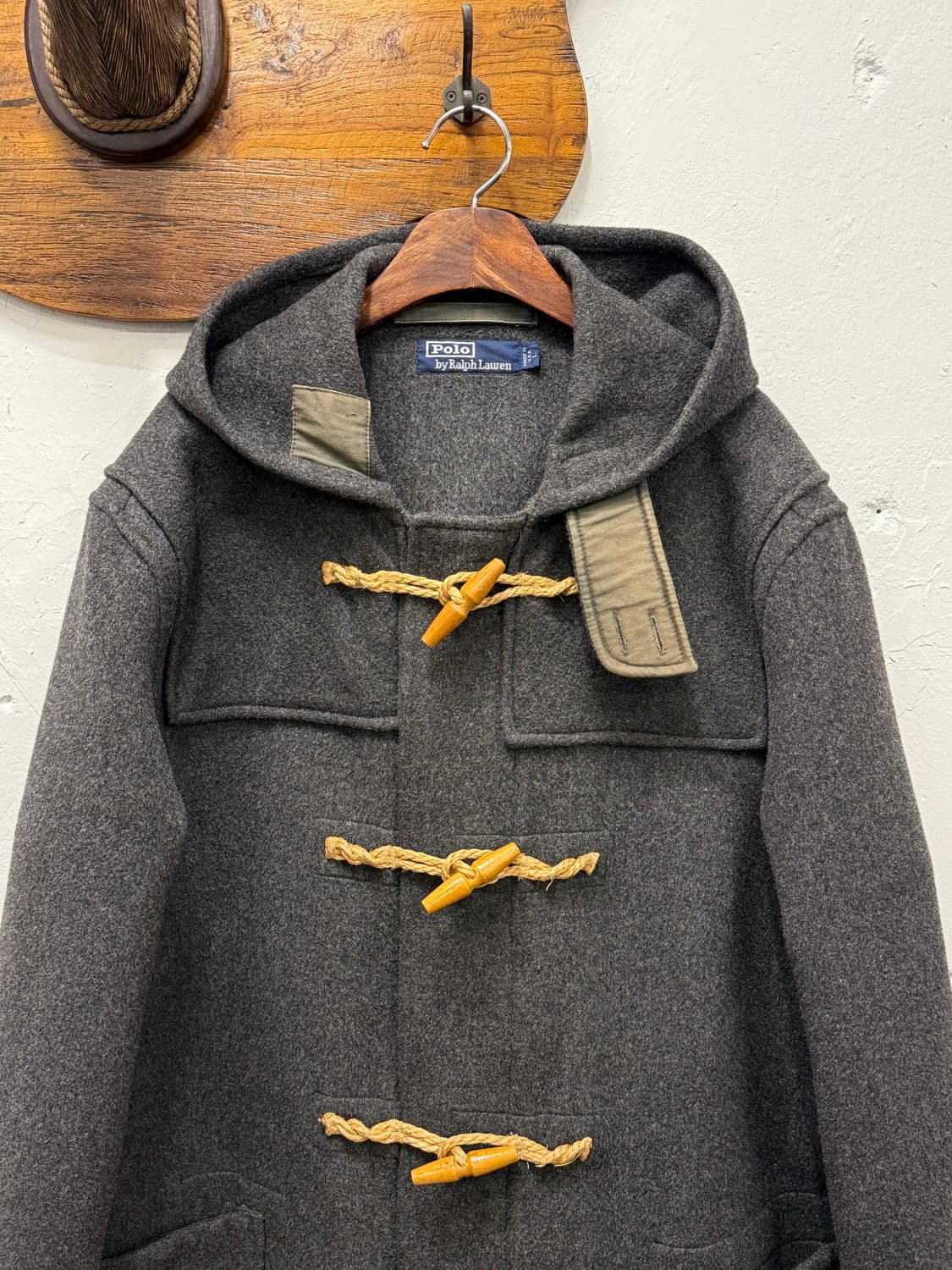 L) USA Polo Ralph Lauren Wool Duffle Coa 상품이미지1