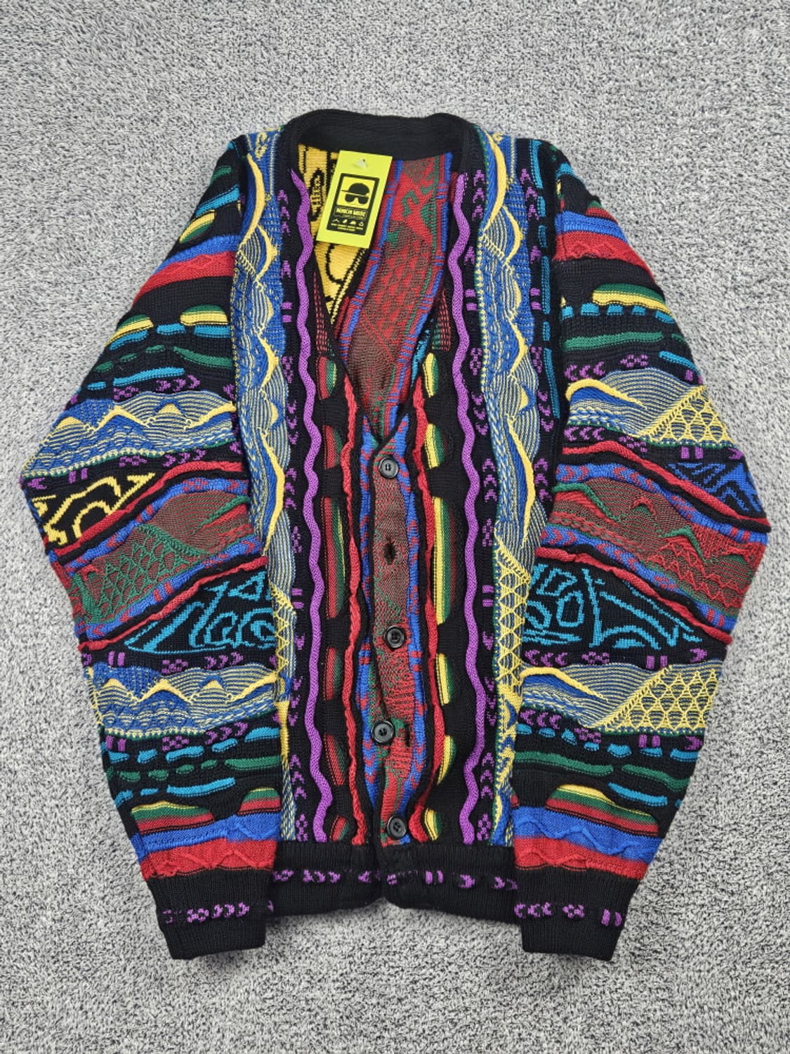 빈티지 쿠지 ST 입체 텍스처 케이블 니트 가디건 (본문참조)/10497 상품이미지2