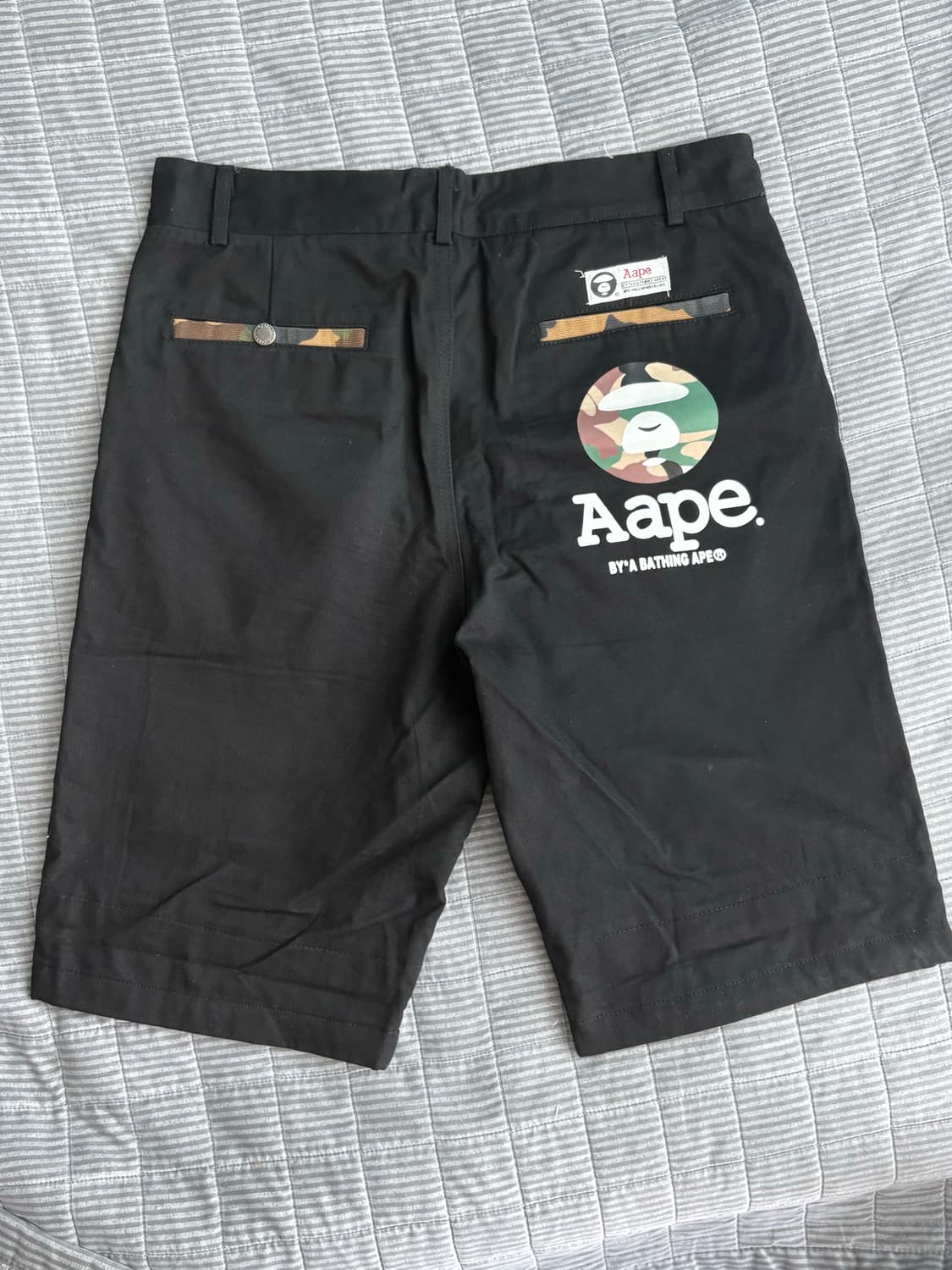 Aape 카모&블랙 반바지 L 상품이미지1