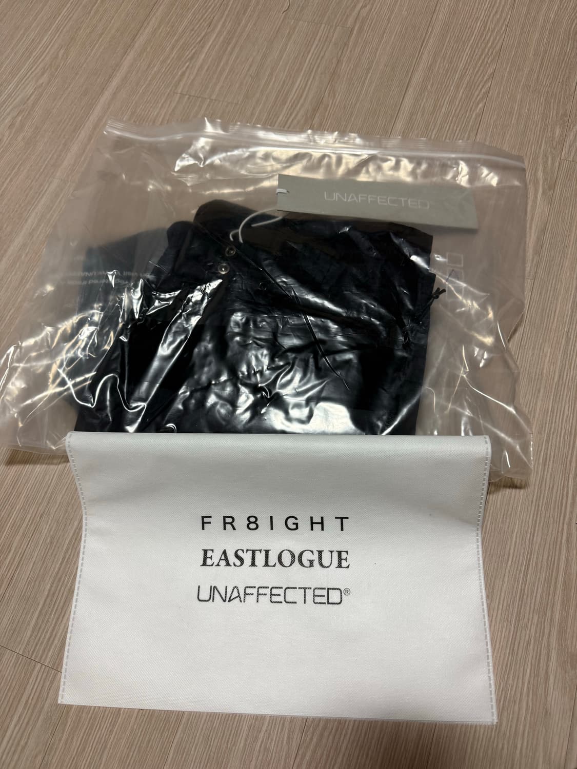 [M] 새제품 언어펙티드 드로우스트링 루즈 블랙 팬츠 상품이미지3