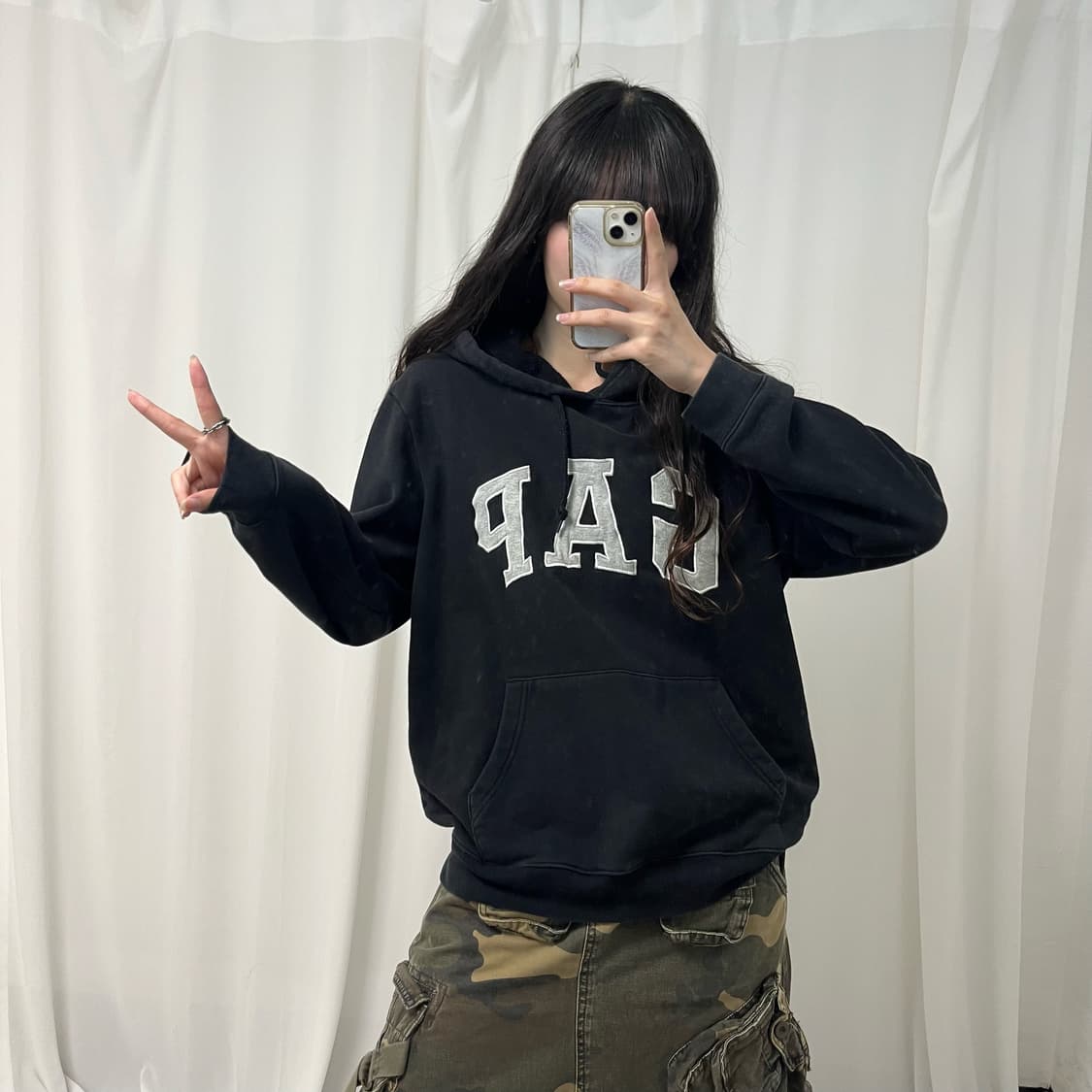 Gap black hoodie 상품이미지2