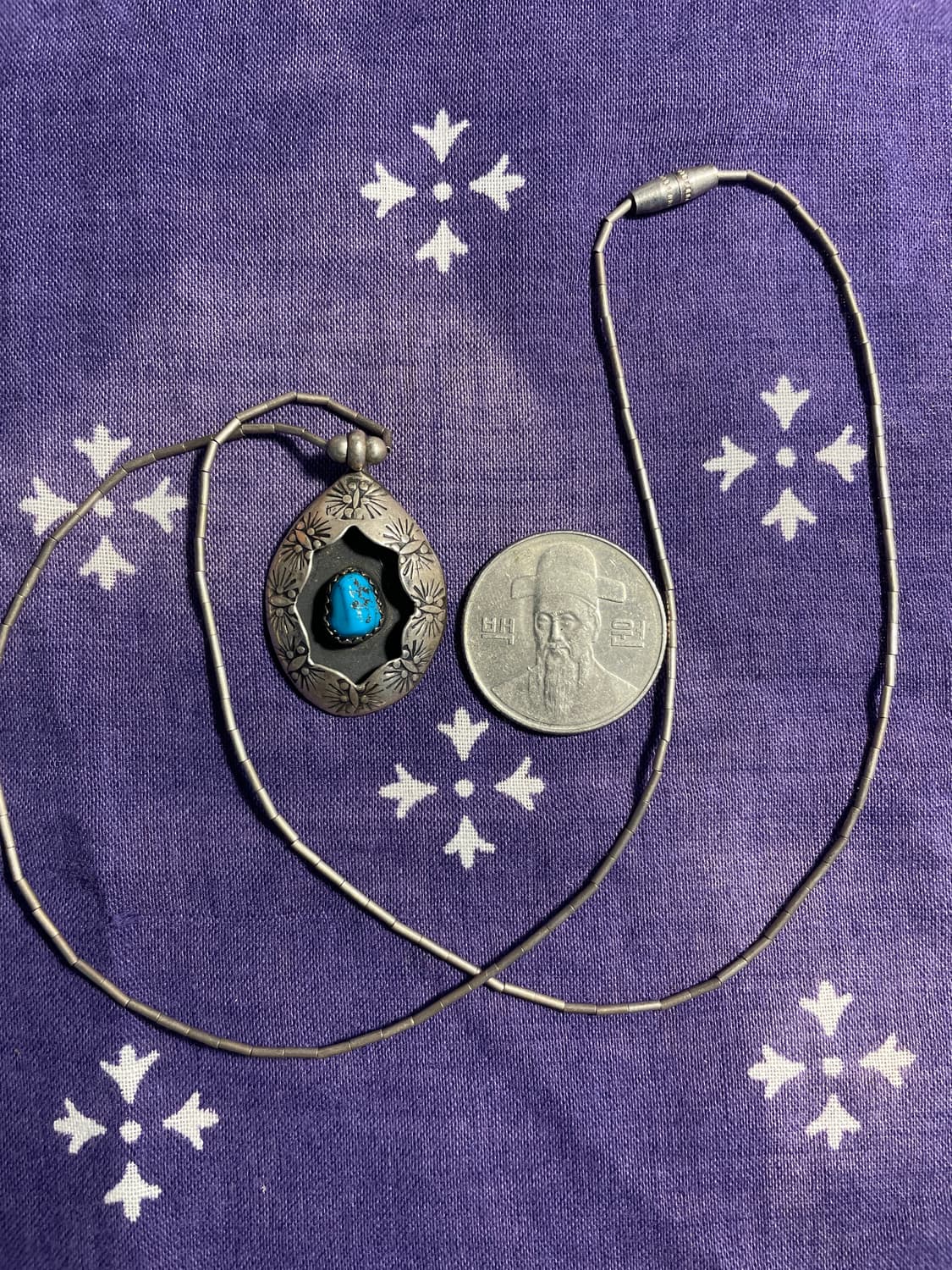 Navajo 925 Silver Shadowbox Pendant 상품이미지5