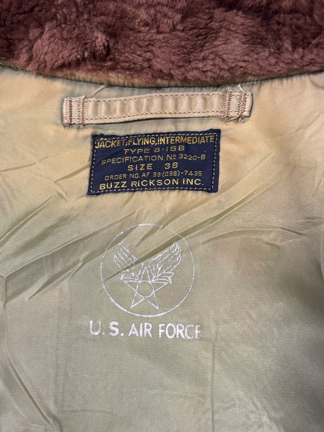 버즈릭슨 B-15B 플라이트 자켓 상품이미지9