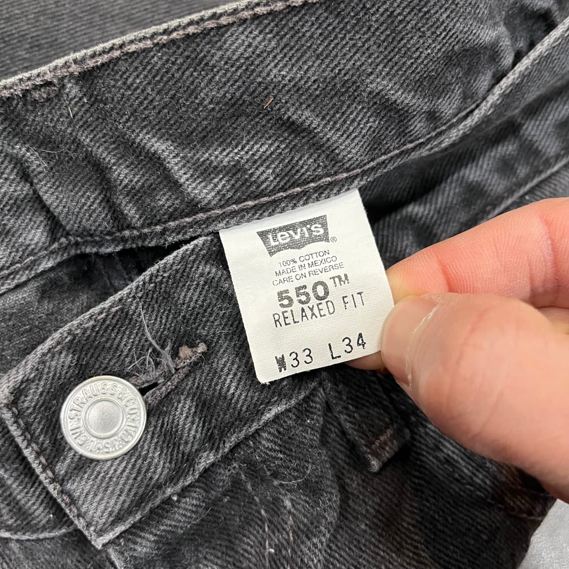 00s Levis550 블랙진 (32“) 상품이미지4