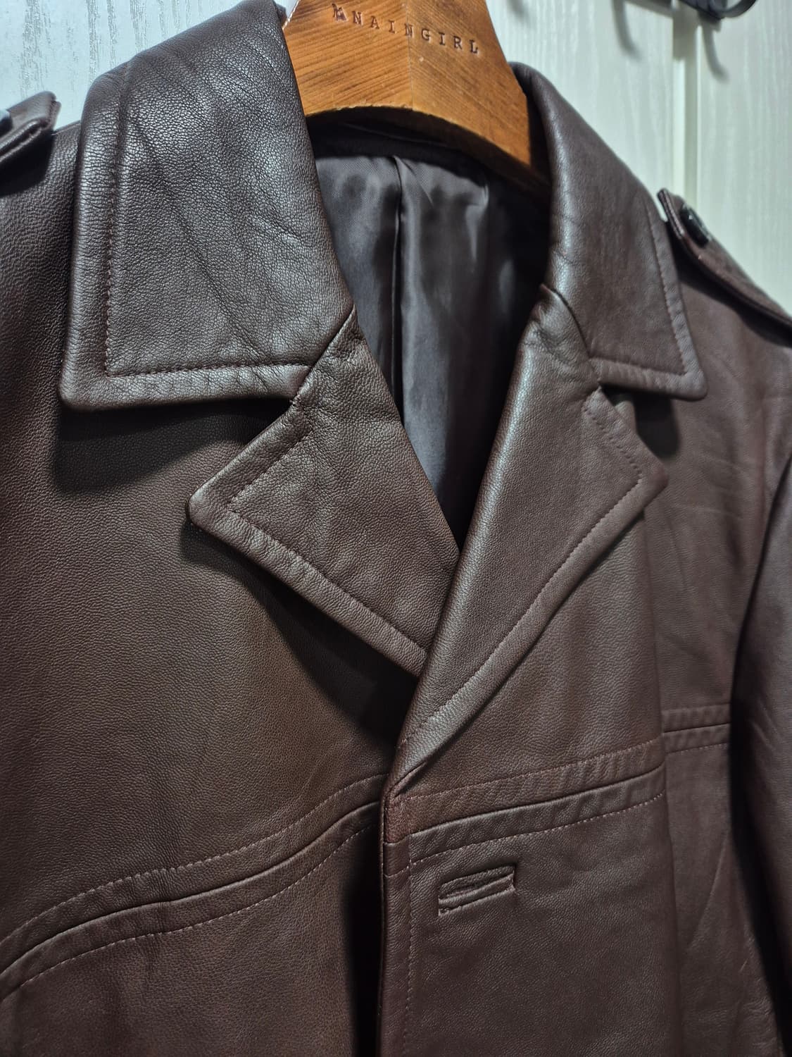 COMME CA ISM. 리얼가죽코트 상품이미지8