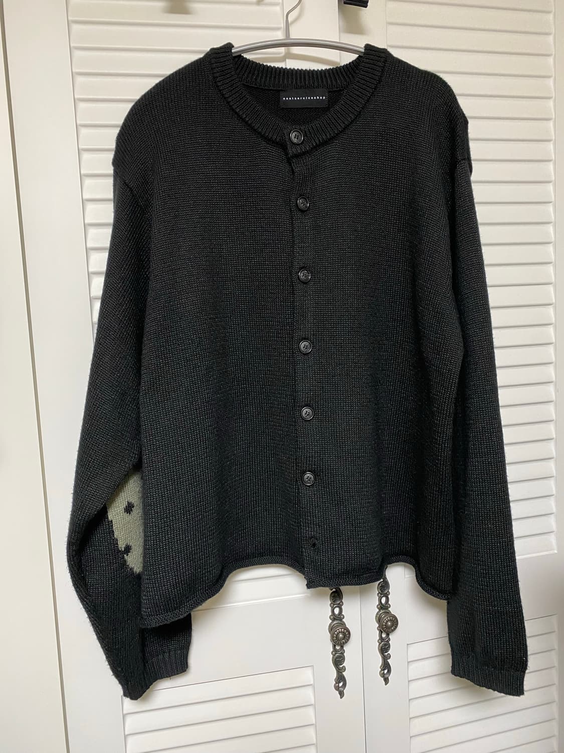 이스트서비스샵 엘보우 도트 니트 가디건 상품이미지2