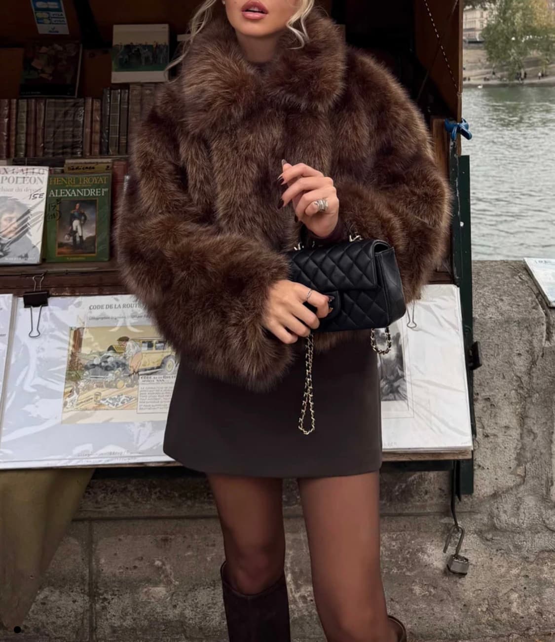 퍼코트 Peppermayo Cropped Faux Fur Coat 상품이미지4