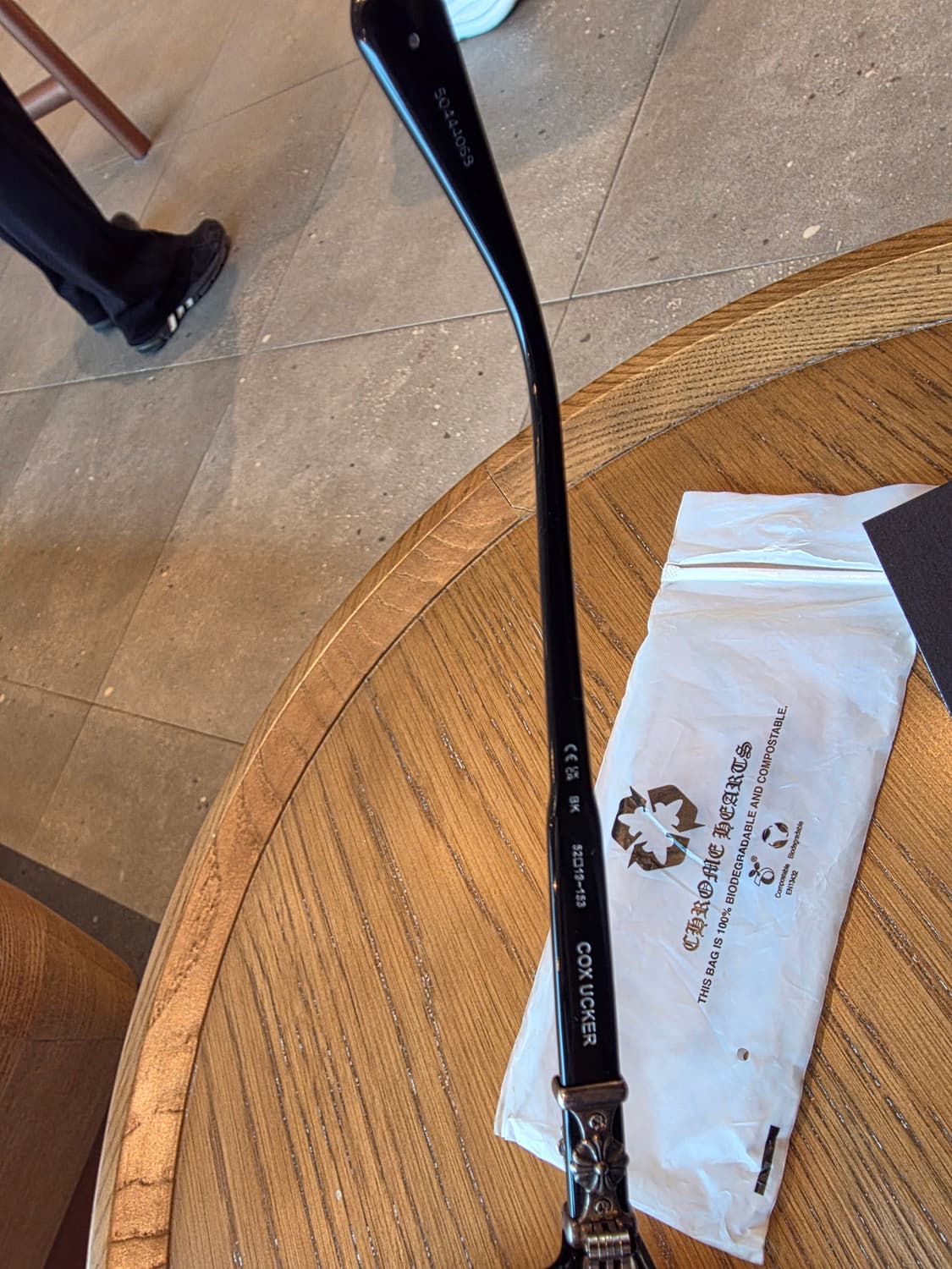 크롬하츠 안경 콕스어커 블랙 실버 팜니다. 상품이미지3