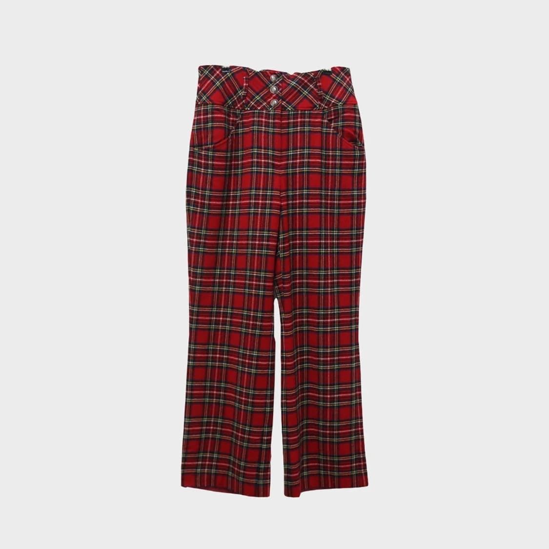 핑크하우스 레드 하이웨스트 울 혼방 팬츠 60592 상품이미지1