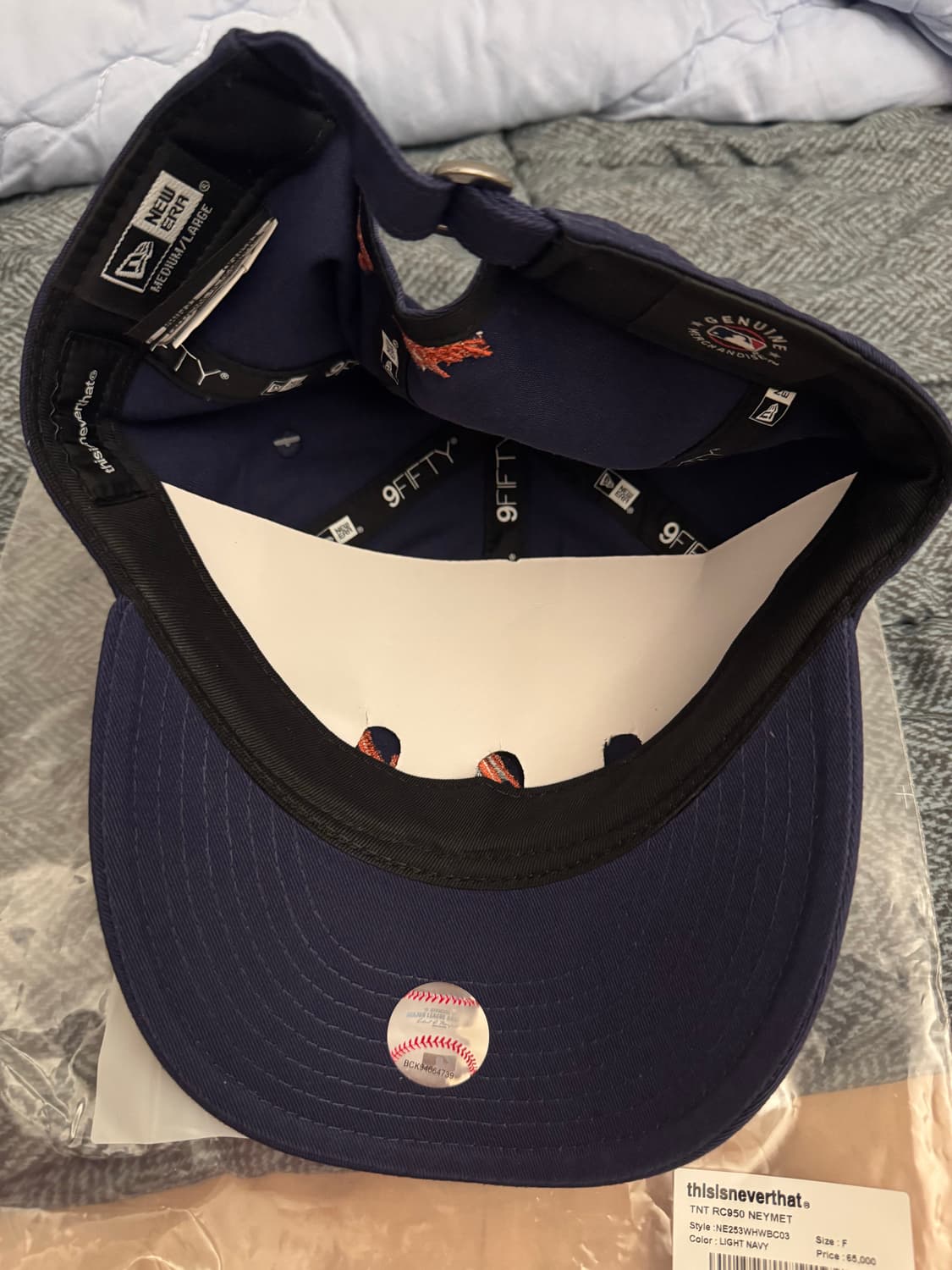 뉴에라 디스이즈네버댓 9fifty 레트로크라운 뉴욕메츠 새상품 상품이미지5