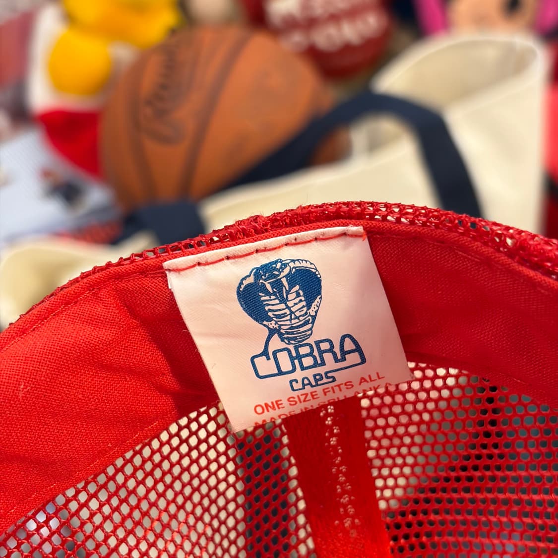 90s USA 빈티지 사우스조지아 트러커 매쉬 볼캡 모자  상품이미지8