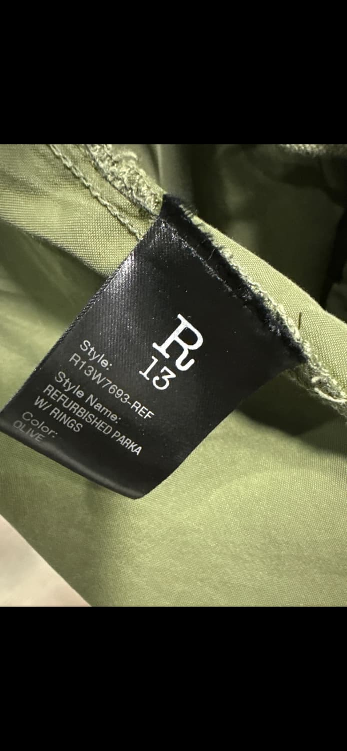 R13 알써틴 리퍼포즈드 가먼츠 파카 상품이미지5