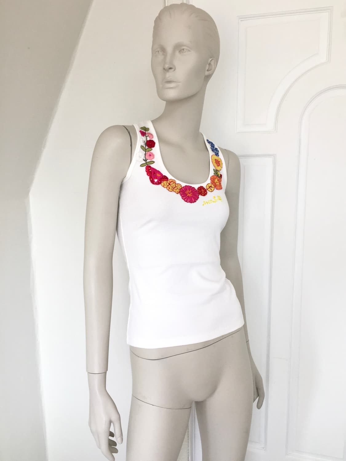 Miss Sixty Floral Embroidery Tank Top 상품이미지1