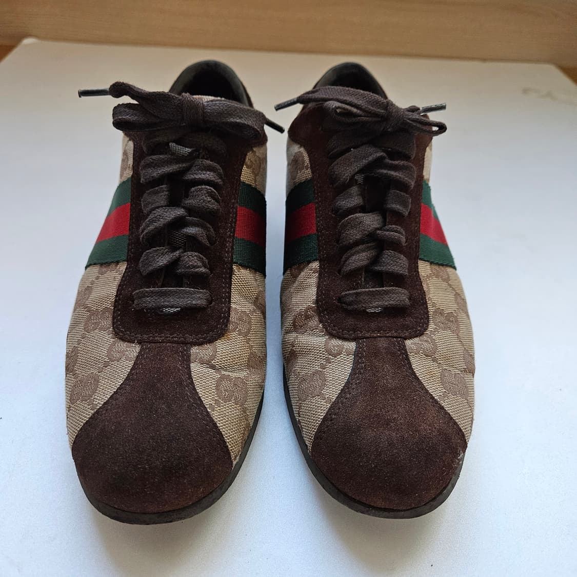 구찌 자가드 스웨이드 스니커즈 37(240) 상품이미지2