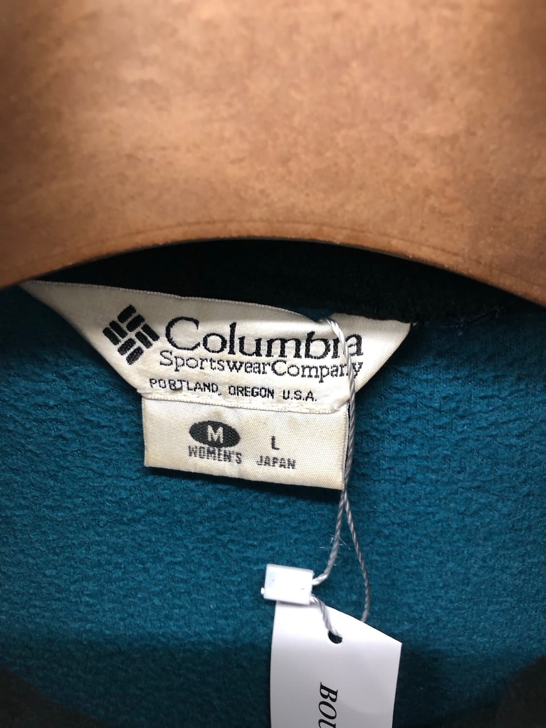 90s 컬럼비아 플리스 집업 틸그린 상품이미지3
