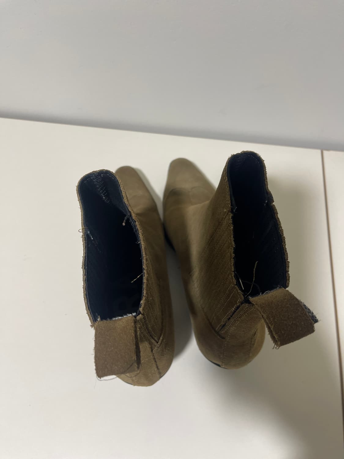 자라 스웨이드 웨스턴 앵클 부츠 브라운 38 상품이미지5