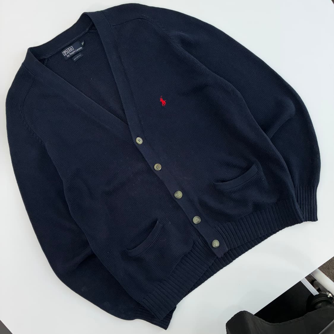 Polo 폴로 랄프로렌 네이비 업버튼 가디건 상품이미지2