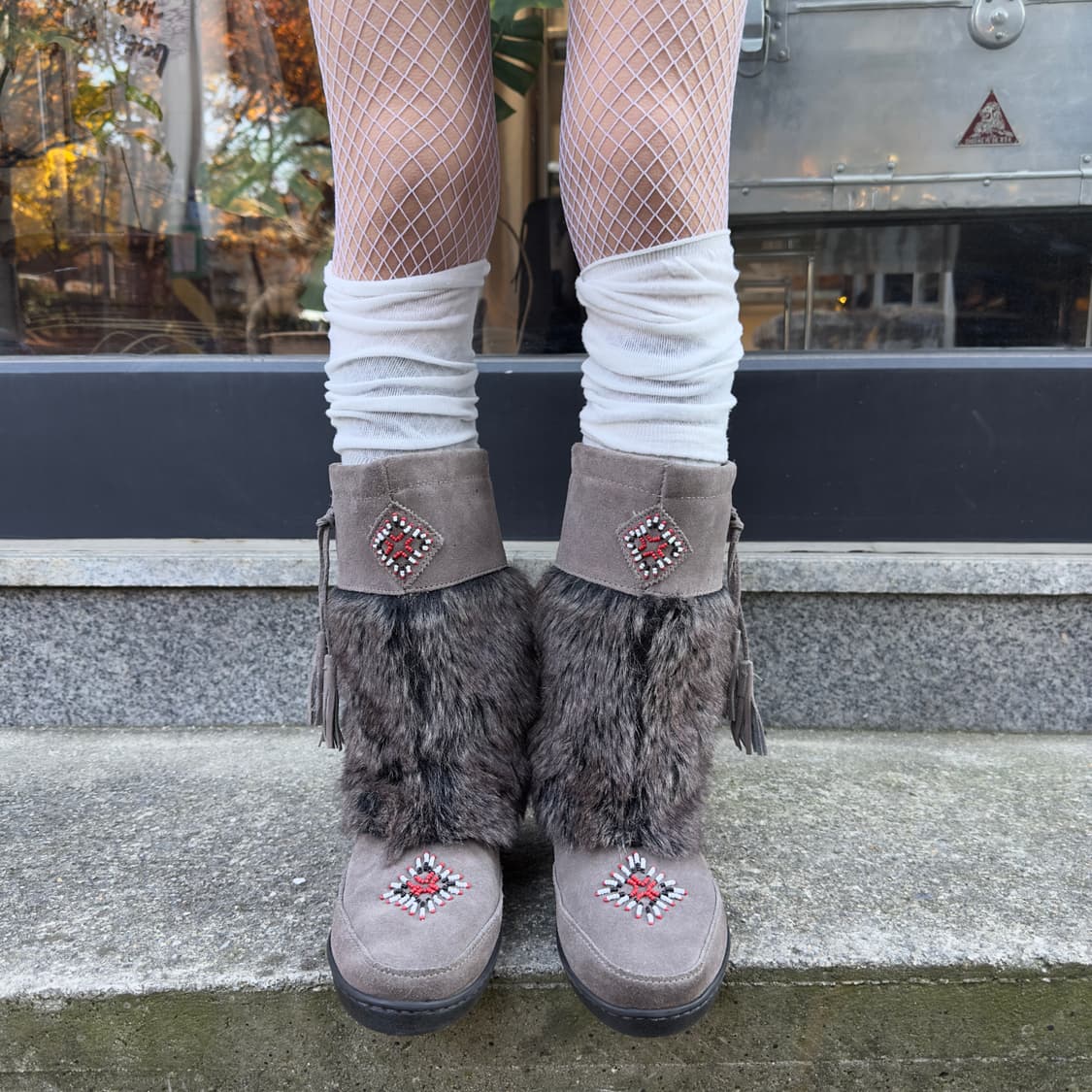 00s 스웨이드 미네통카 모카신 부츠 풀박스 상품이미지3