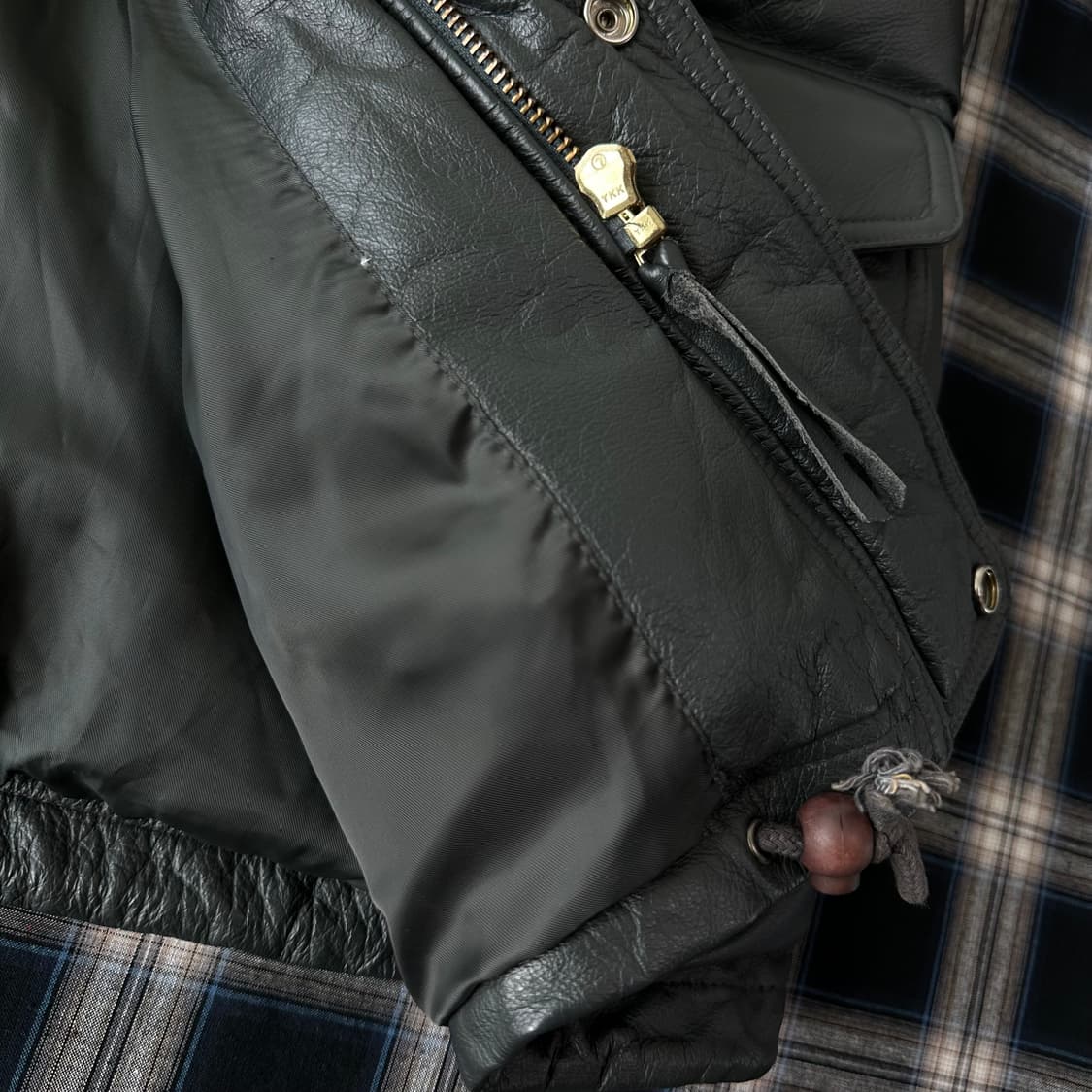 Morgan productions USA 레더패딩 상품이미지8