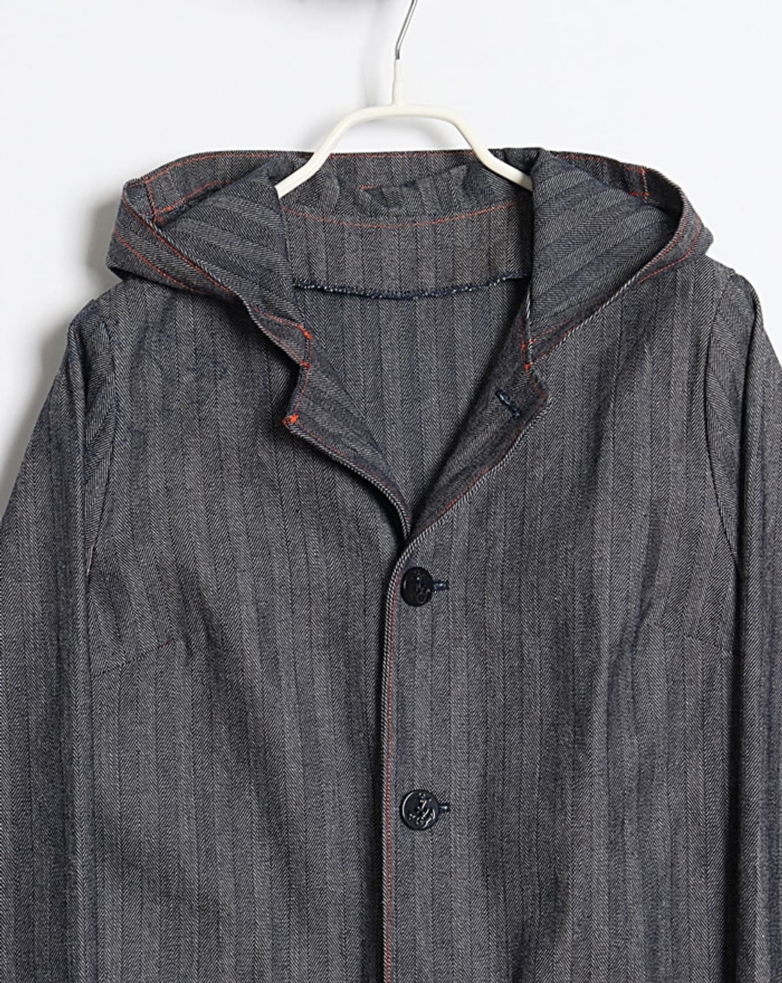 Non Herringbone Hooded Denim Jacket 상품이미지2