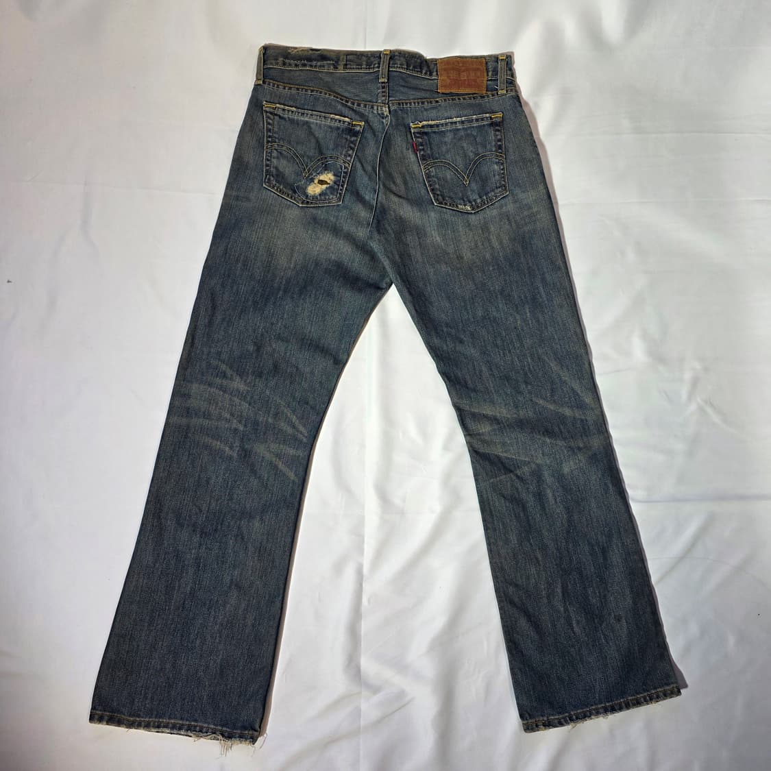 [W32L30]00s 리바이스 527 로우 부츠컷 데님팬츠 상품이미지6